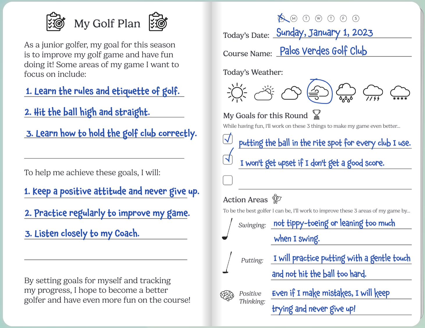 Journal 9 - The Junior Golf Companion