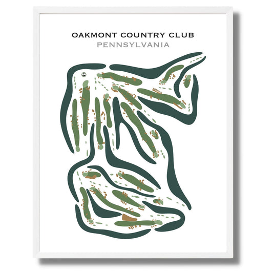 Oakmont Country Club, Pennsylvania - Printed Golf Courses by Golf Course Prints