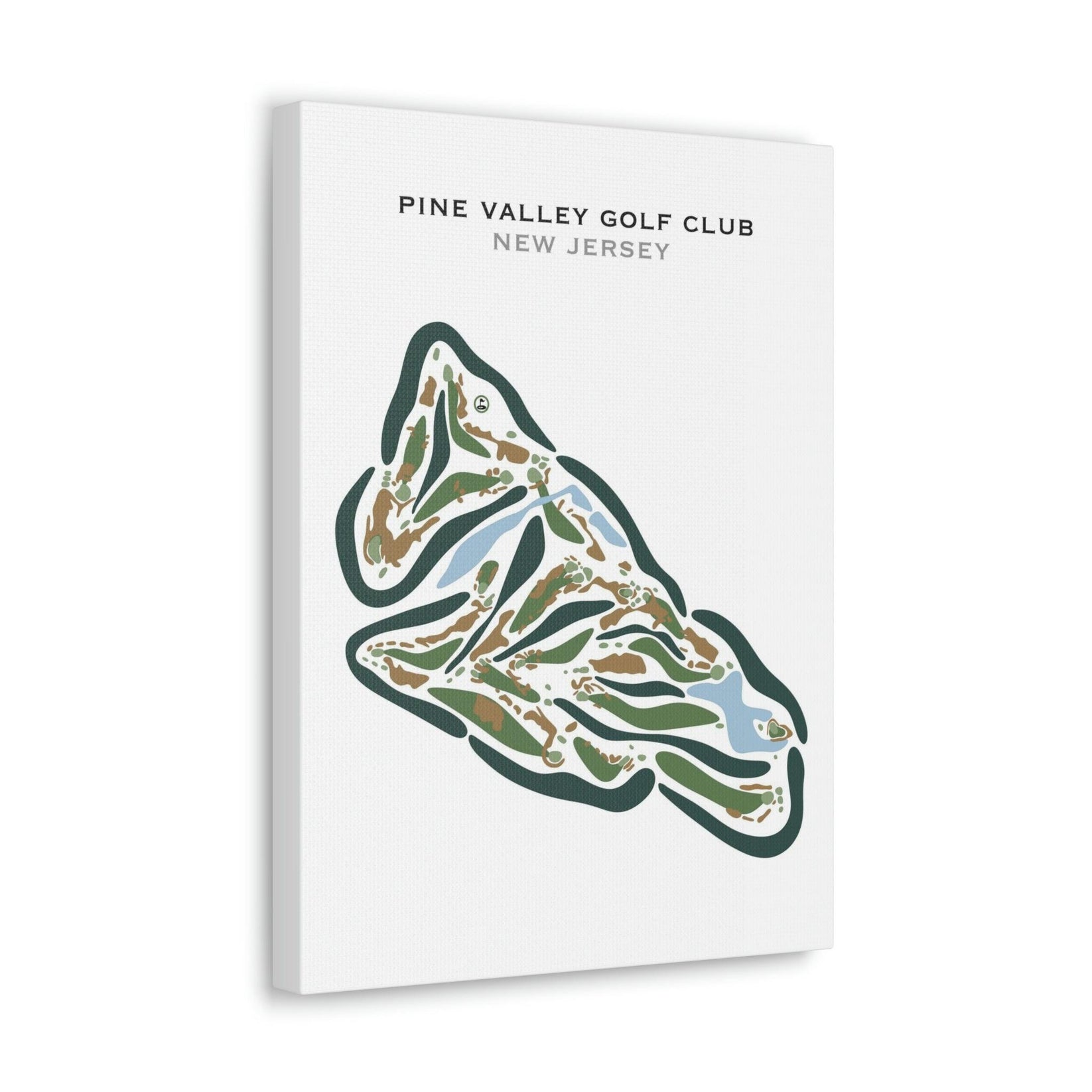 Pine Valley Golf Club, New Jersey Printed Golf Courses by Golf Cours