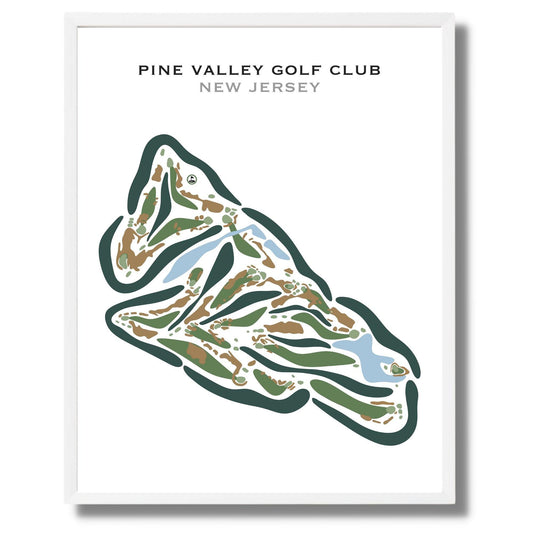 Pine Valley Golf Club, New Jersey - Printed Golf Courses by Golf Course Prints