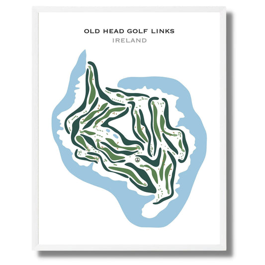 Old Head Golf Links, Ireland - Printed Golf Courses by Golf Course Prints